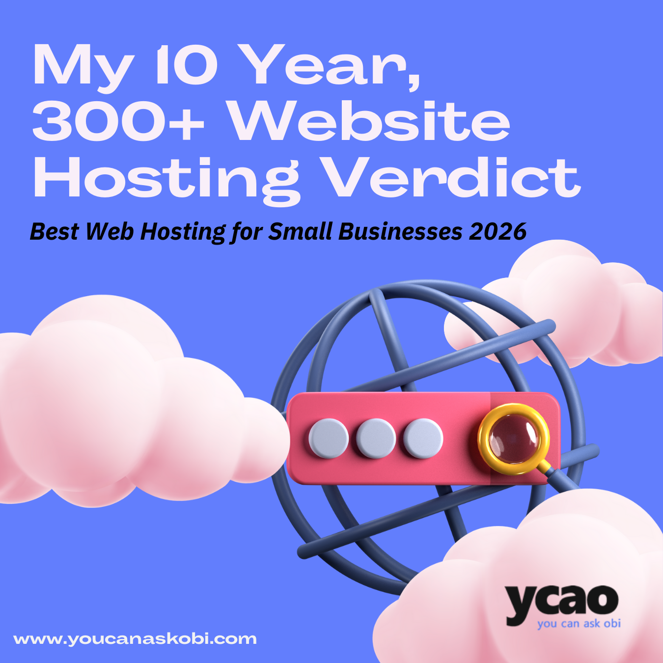 Obi Okpala web developer recommending Hostinger for small business 2026.