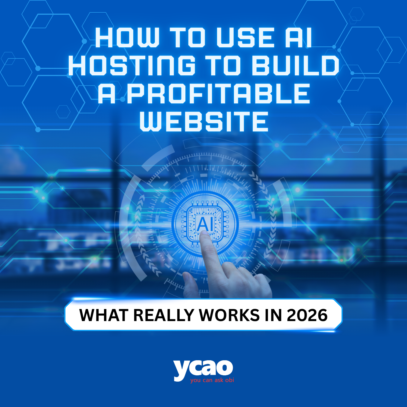 build website with ai hosting